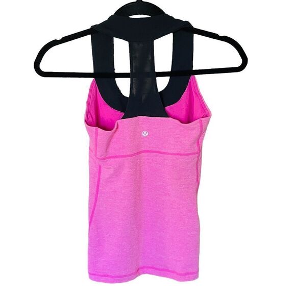 Lululemon Pink Scoop Neck Barbiecore Tank Top Cami (Size 4) (Small) - Picture 6 of 9